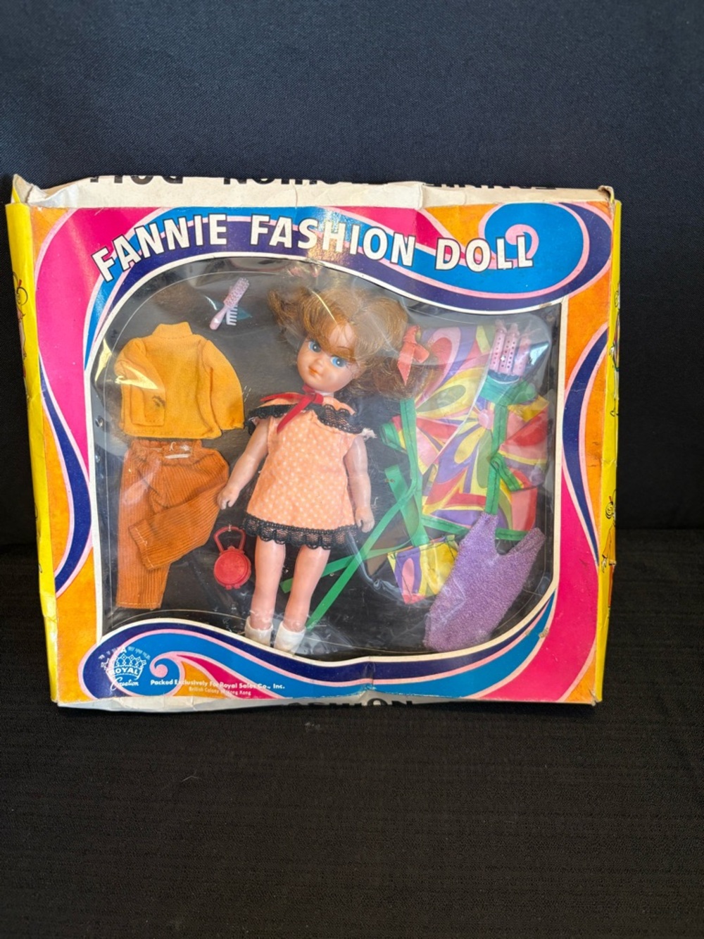 VTG. 1960/1970s Royal Creations Fannie Fashion Doll With Outfits Brush An More!